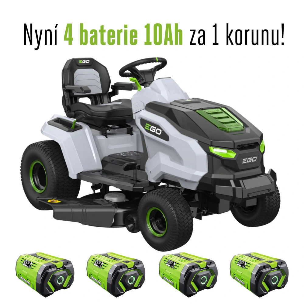 EGO aku zahradní traktor TR4201E s výhozem do strany