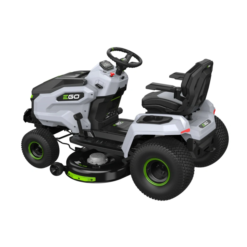 EGO aku zahradní traktor TR4201E s výhozem do strany