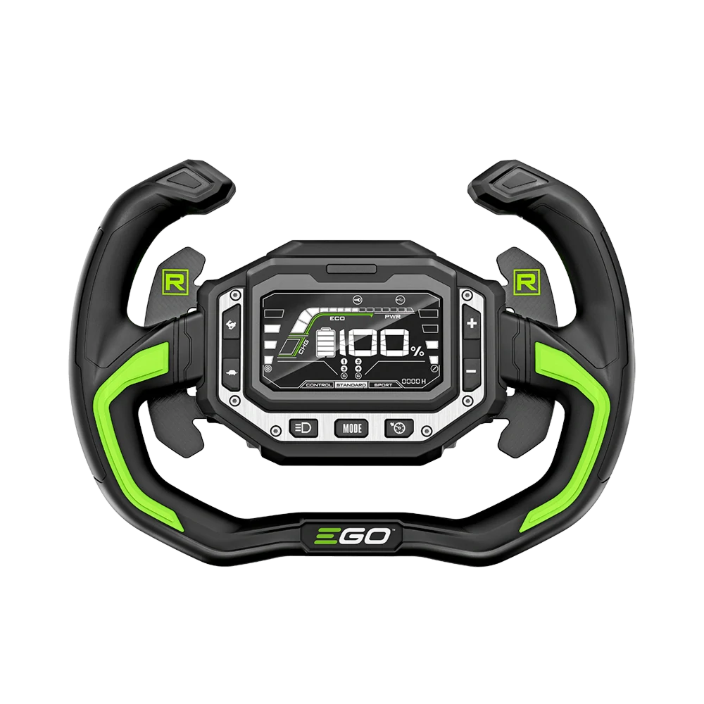 EGO aku zahradní rider s nulovým poloměrem zatáčení EGO Z6, ZT4201E-S, ovládaný volantem