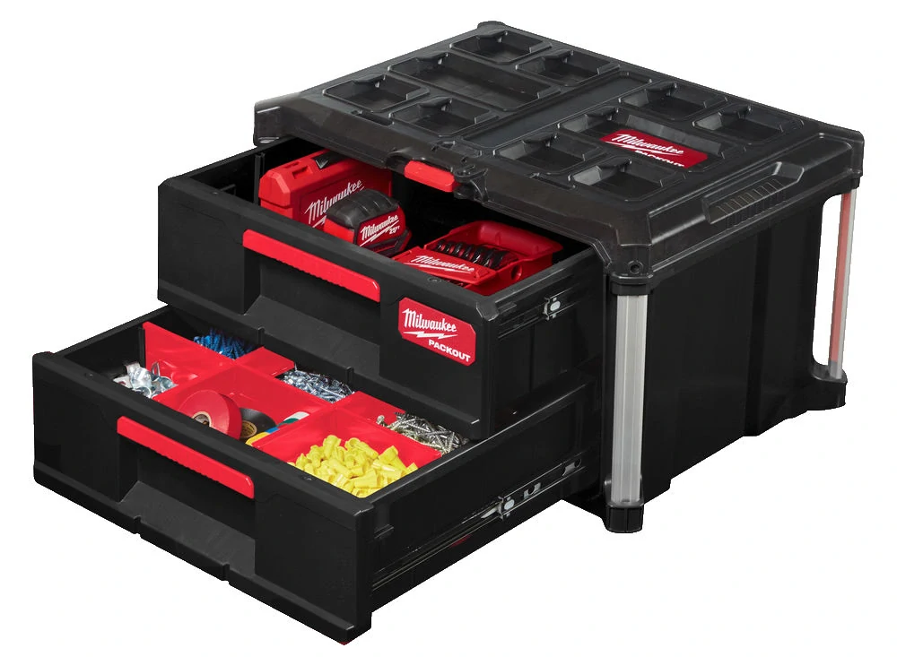 Milwaukee PACKOUT™ se dvěma zásuvnými boxy Packout 2 Drawer Tool Box