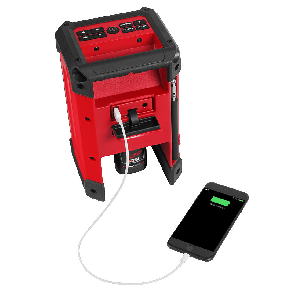 Milwaukee M12™ aku rádio/nabíječka DAB+ M12 RCDAB+-0 