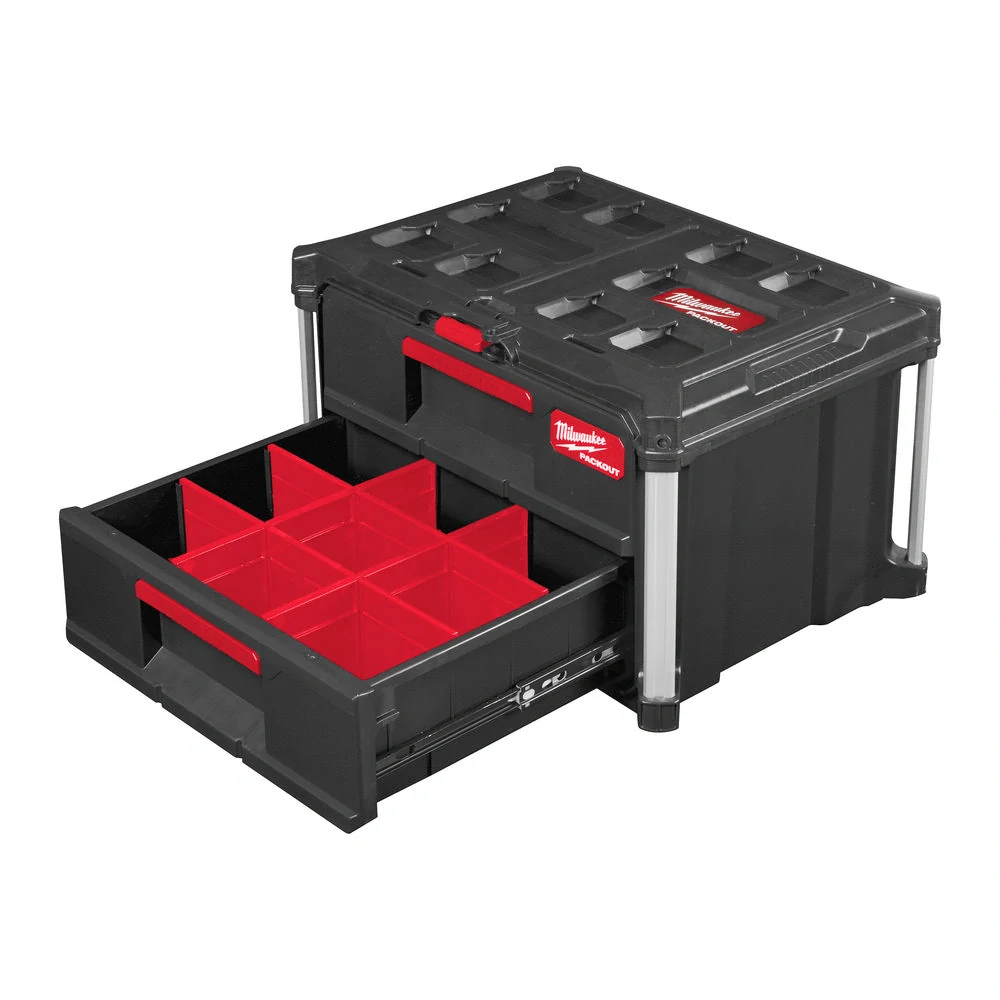 Milwaukee PACKOUT™ se dvěma zásuvnými boxy Packout 2 Drawer Tool Box