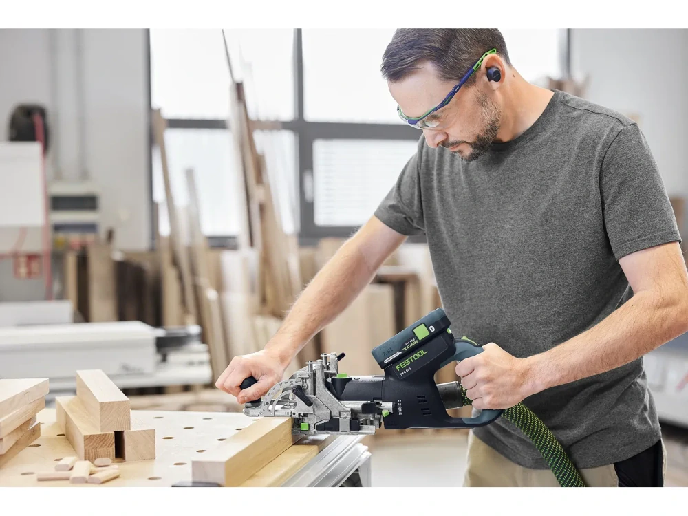 FESTOOL aku frézka na kolíkové otvory DFC 500 E-Basic DOMINO