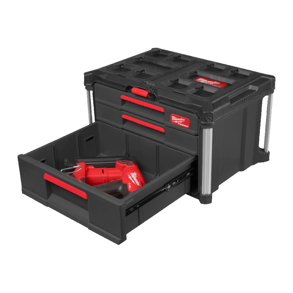 Milwaukee PACKOUT™ na nářadí se čtyřmi zásuvkami Packout 4 Drawer Tool Box