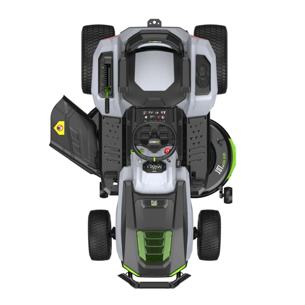 EGO aku zahradní traktor TR4201E s výhozem do strany