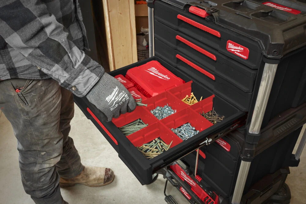 Milwaukee PACKOUT™ box na nářadí se 4 zásuvkami Packout 4 Drawer Tool Box