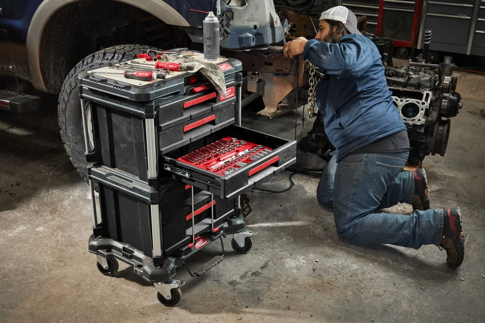 Milwaukee PACKOUT™ box na nářadí se třemi zásuvkami Packout 3 Drawer Tool Box