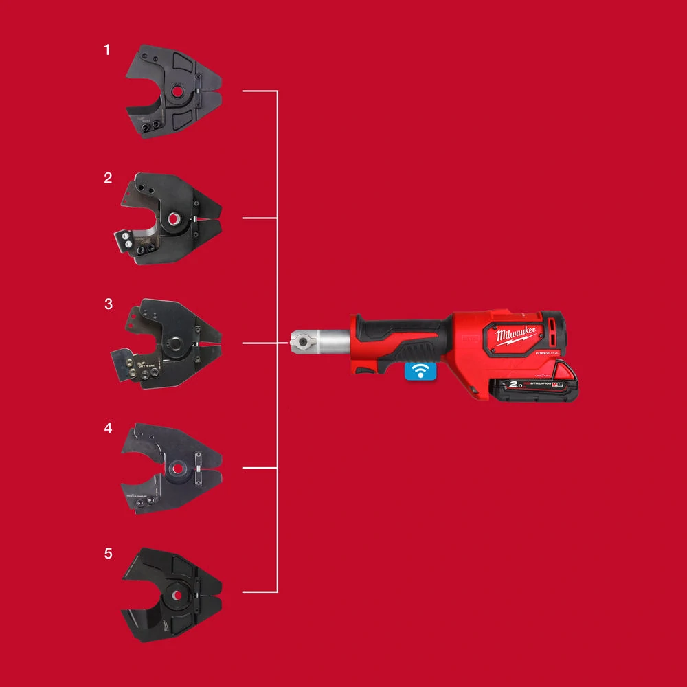 Milwaukee M18™ FORCE LOGIC™ Hydraulické kleště na kabely 35 mm M18 ONEHCC-0C ACSR SET