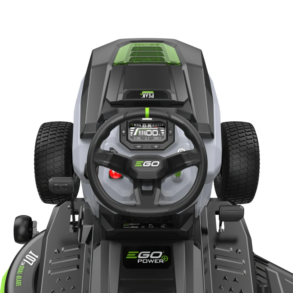 EGO aku zahradní traktor TR4201E s výhozem do strany