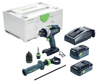 FESTOOL aku šroubovák vrtací QUADRIVE TDC 18/4 5,2/4,0 I-Plus