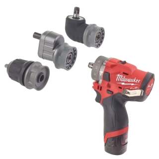 Milwaukee M12 FUEL™ aku vrtačka příklepová s rychlovýměnným sklíčidlem M12 FPDXKIT-202X