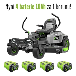 EGO aku zahradní rider s nulovým poloměrem zatáčení EGO Z6, ZT5201E-L, se zvětšeným záběrem